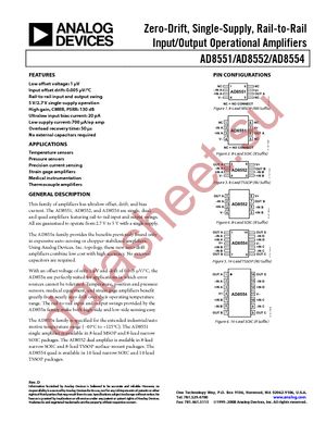 AD8551ARMZ-R2 datasheet  